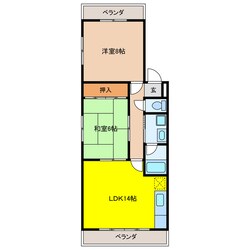 第二細川マンションの物件間取画像